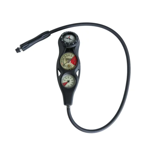 Scubapro: 3 gauge In-Line Console, met Kompas FS-1,5