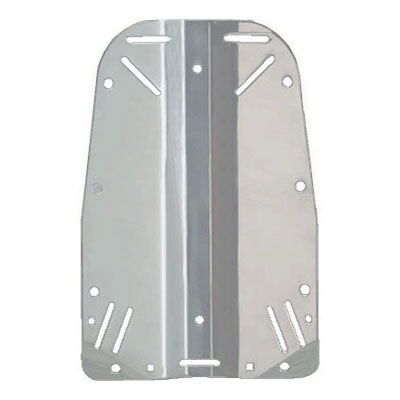 081 Halcyon: Backplate roestvrij staal / Smal
