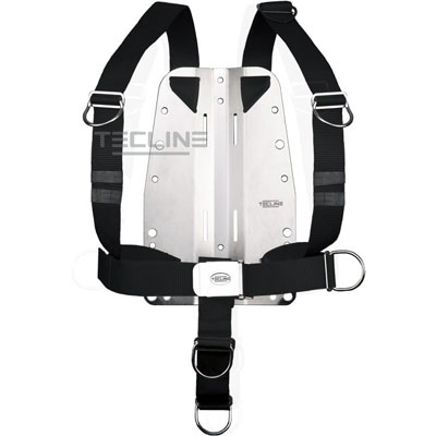 1177 Tecline: DIR verstelbaar & backplate 6 mm / rvs