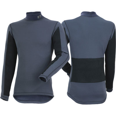 1668 Kwark: Navy tech shirt / lange mouwen