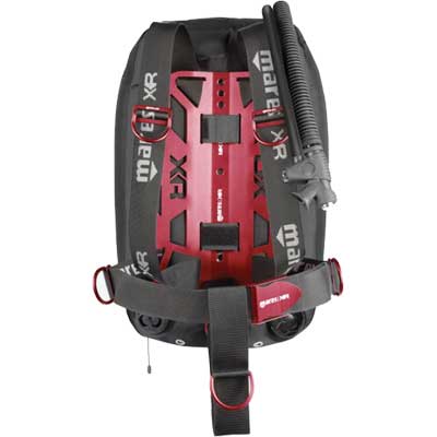 1709 Mares: XR-REC Silver Single Backmount Set