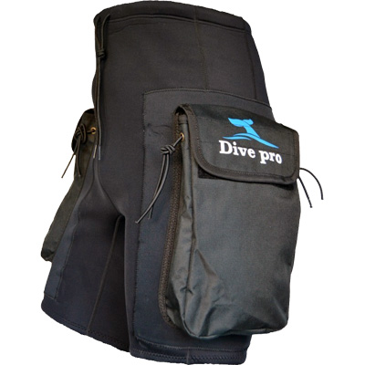 1727 DivePro: Neopreen tech shorts met zakken