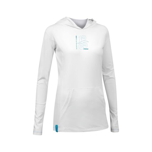 Camaro: Lycra hoody women LS turchese/baia