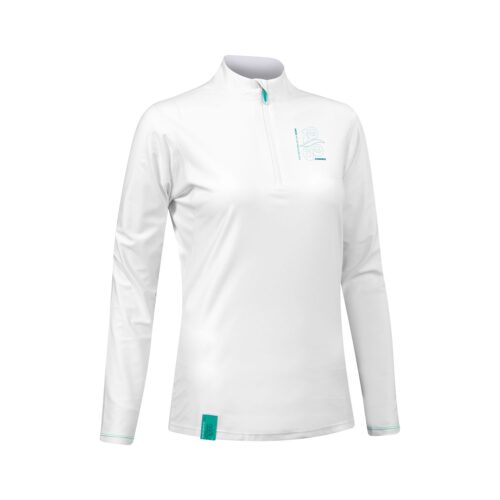 C-EN-C49070-50-Quarterzip-Women-LS-1969_turchese_baia_RGB_1920x1920 Camaro: Lycra w/zip women LS turgese/baia