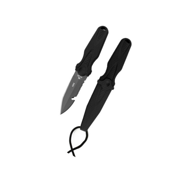 DivePro-Mini-Knife-2 DivePro: Mini Knife duikmes 420SS, kleur Zwart