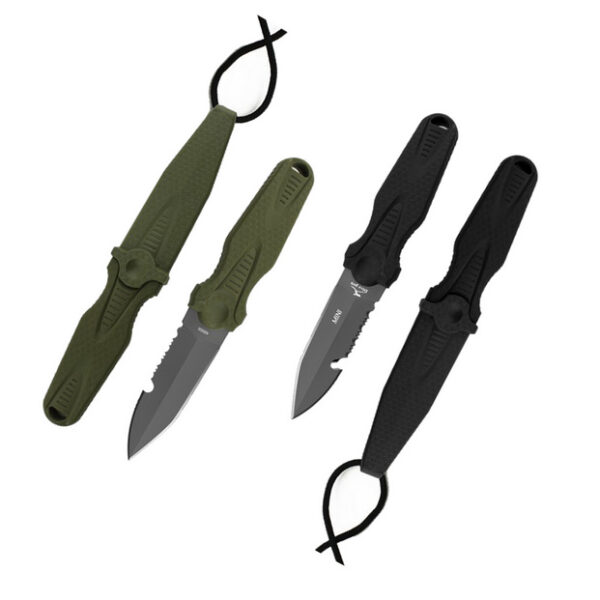 DivePro-Mini-Knife DivePro: Mini Knife duikmes 420SS, kleur Zwart