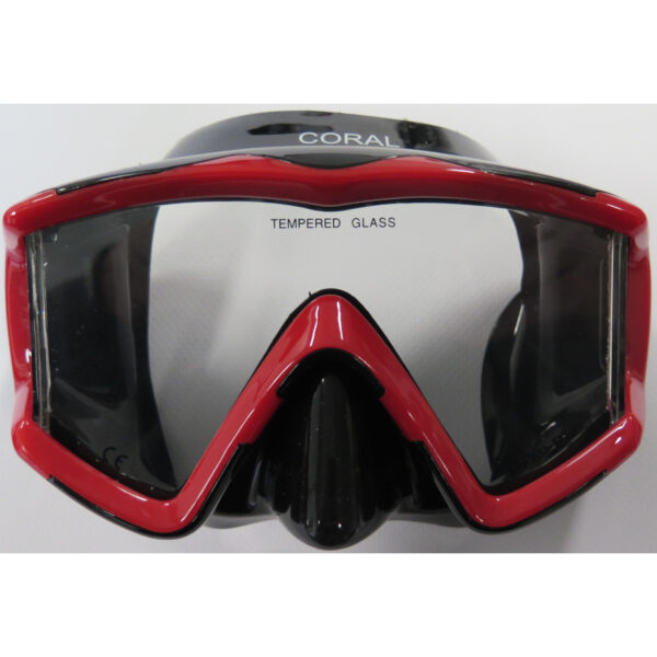 Divepro-coral-masker-zwartrood DivePro: Coral mask