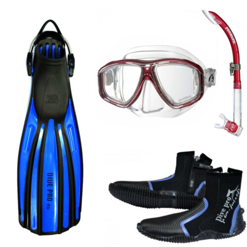 Duikset-basisuitrusting DivePro: Basisuitrusting duikset masker & vinnen set