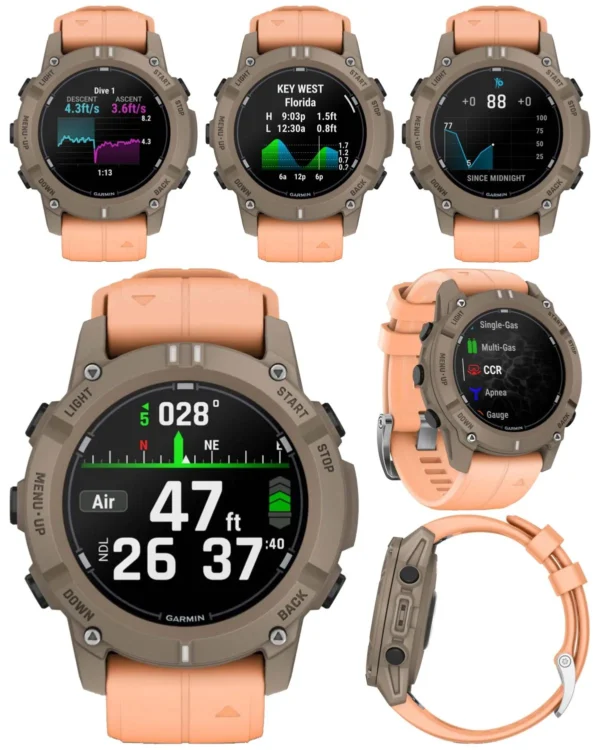 Garmin-G-2-Paloma-3 Garmin: Descent G2 - Paloma met Shell Pink Band