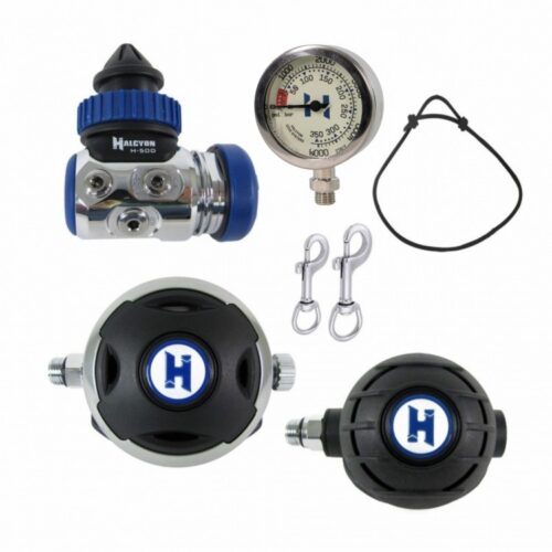 H-50D-Single-Cylinder-Regulator-Package Halcyon: H-50D enkele cilinder automaten set