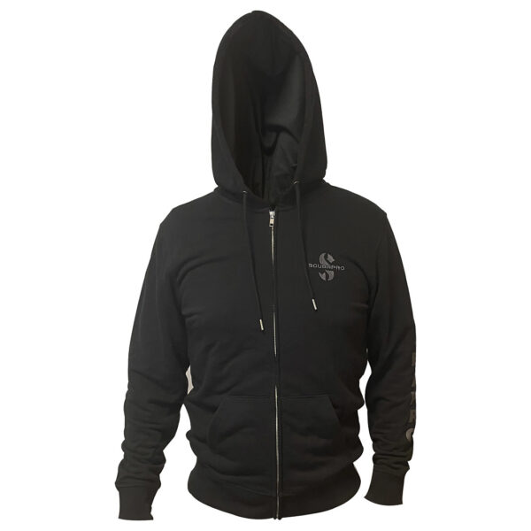SP_50751x00_Black_Hoodie_01 Scubapro: Hoodie Sweatshirt, Front-Zip
