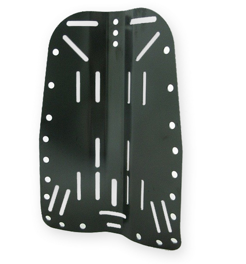 DivePro: Aluminium Backplate zwart