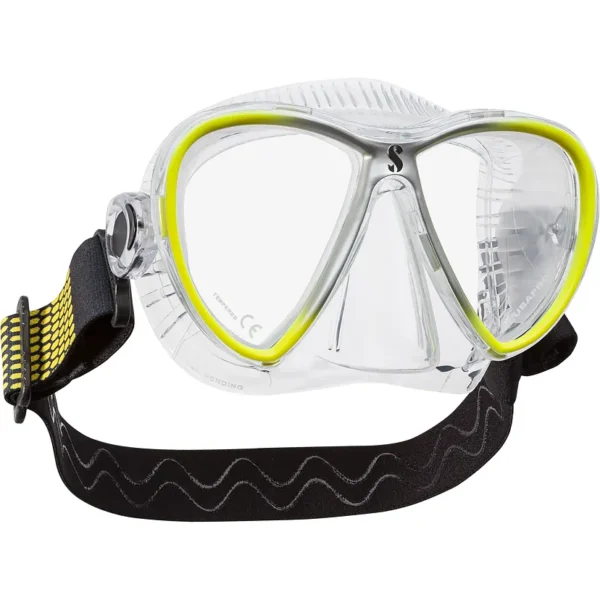 Scubapro_Synergy_Twin_01-transparant-geel Scubapro: Masker Synergy Twin Trufit