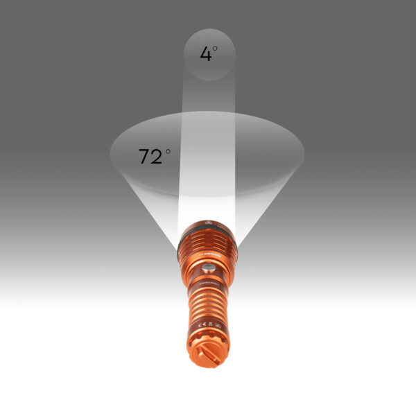 Tecline: LED light Zoom, 1500 lm - Oranje