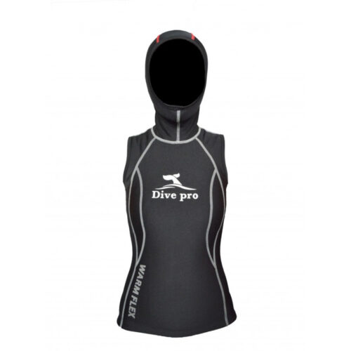 Warm-Flex-–-Vest-With-Hood DivePro: Warm Flex – Vest With Hood Dames