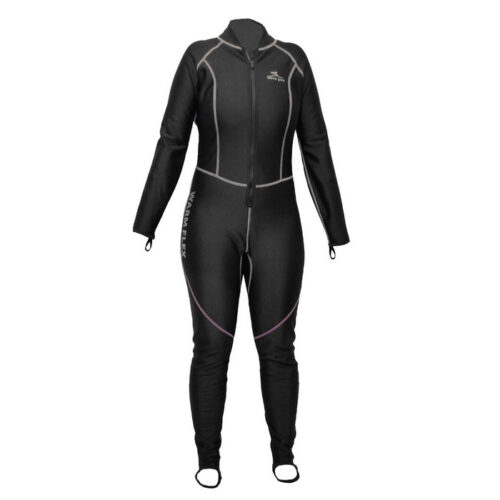 Warm-flex-fullsuit-dames-3 DivePro: Warm Flex Overal front zipp Dames