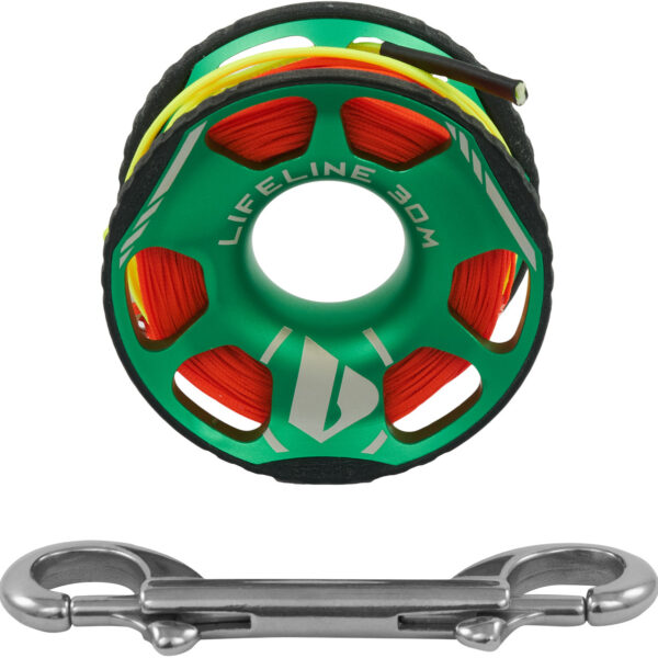 apeks-lifeline-spool-30m-01 Apeks: Lifeline Spool 30 m Groen