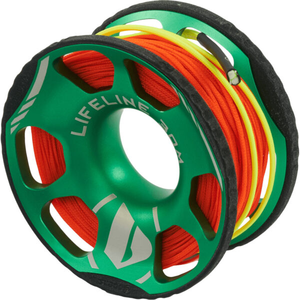 apeks-lifeline-spool-30m Apeks: Lifeline Spool 30 m Groen