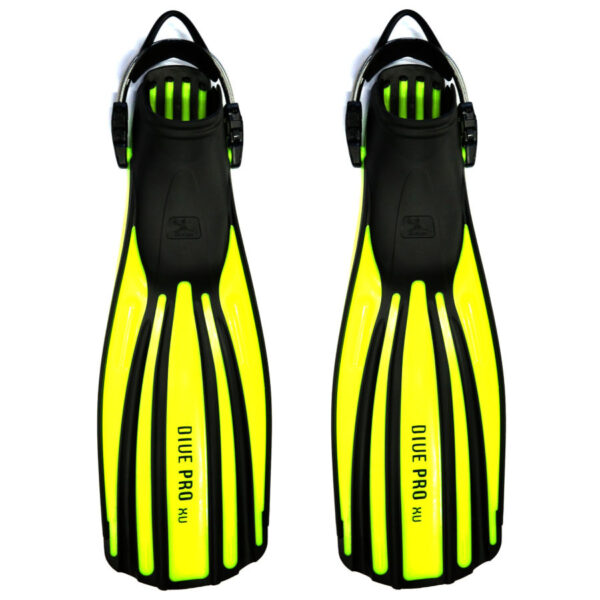 binary comment Divepro: XU buitenwater vinnen met RVS springstraps