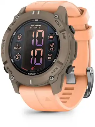 garmin-descent-g2-paloma-met-shell-pink-band Garmin: Descent G2 - Paloma met Shell Pink Band