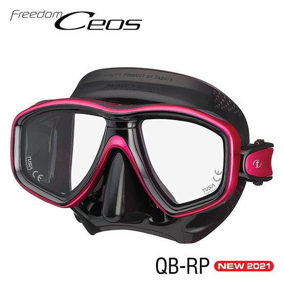 Tusa: Masker Freedom CEOS / zwart siliconen