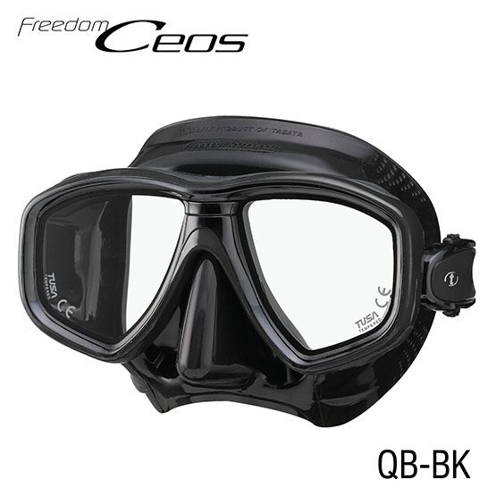 Tusa: Masker Freedom CEOS / zwart siliconen