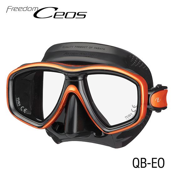 Tusa: Masker Freedom CEOS / zwart siliconen