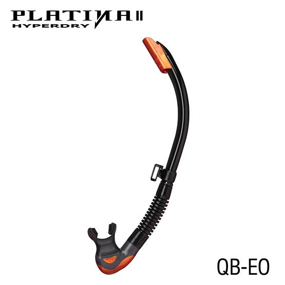 Tusa: Snorkel Platina II Hyperdry / zwart siliconen