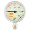 manometr-tecline-300-bar-63-mm-nikiel-glowica Tecline: SPG 52 - 230 bar chroom