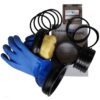Checkup Dive Systems: Ring set with Gloves BLUE