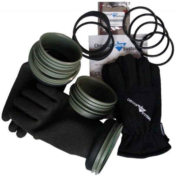 ring-set-with-gloves-pro-thinsh-pro-khaki Checkup Dive Systems: Ring set with gloves PRO + Thinsh-Pro