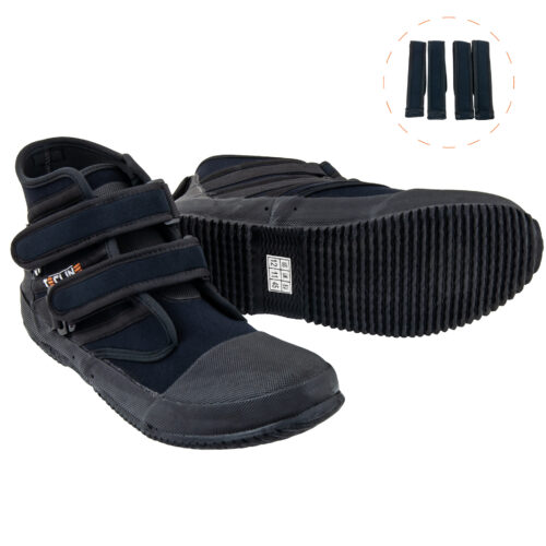 rockboots-tecline Tecline: Rockboots met velcro sluiting