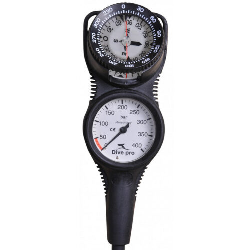 spg-met-compass DivePro: SPG met kompas 2 delig