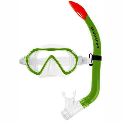 spider-groen Scubapro: Snorkelset Spider combo