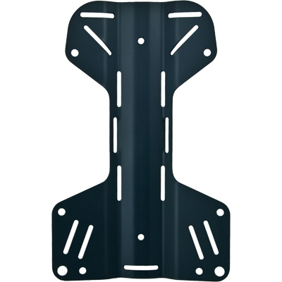 tecline-h-plate Tecline: Backplate 3 mm / aluminium H-vorm