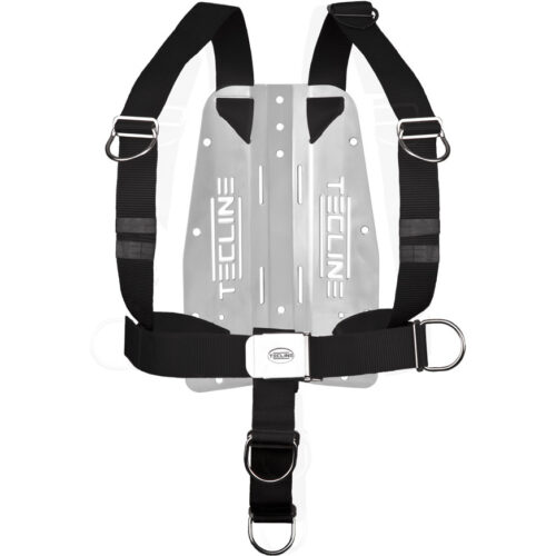 tecline-harnas-dir-3mm Tecline: DIR Verstelbaar & backplate 3 mm / rvs