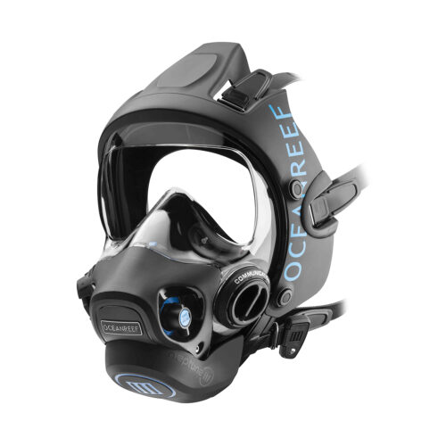 wp-N3 Ocean Reef: Neptune III Black fullfacemask